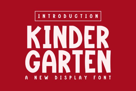 Kindergarten: A Handwritten Font for Playful and Festive Designs