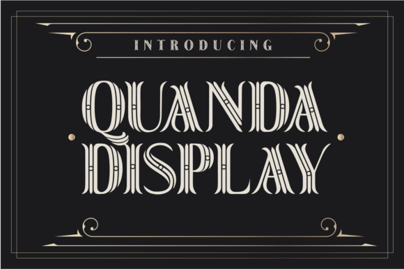 Quanda Display: A Whimsical Typeface for Festive Designs