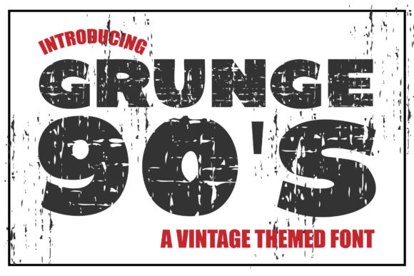 Revive Your Designs with the Authentic Grunge 90'S Typeface